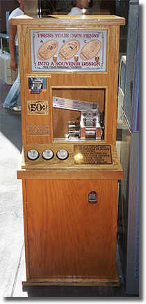Woody, Buzz Lightyear and Sarge Disneyland pressed penny machine DL0077-78-79. Image courtesy of the Wooten Family.
