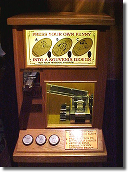Donald Goofy and Mickey Musical Penny Press Machine DL011-113.
