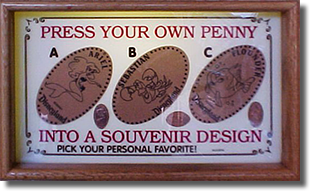 Ariel, Sebastian and Flounder Pressed Penny Machine Marquee DL0124-126