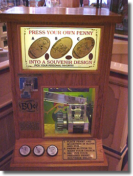 Ariel, Sebastian and Flounder Pressed Penny Machine DL0124-126