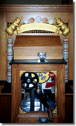 Union Bank of California Penny Press Machine image courtesy of the Wooten Family. Picture taken circa 12/2001