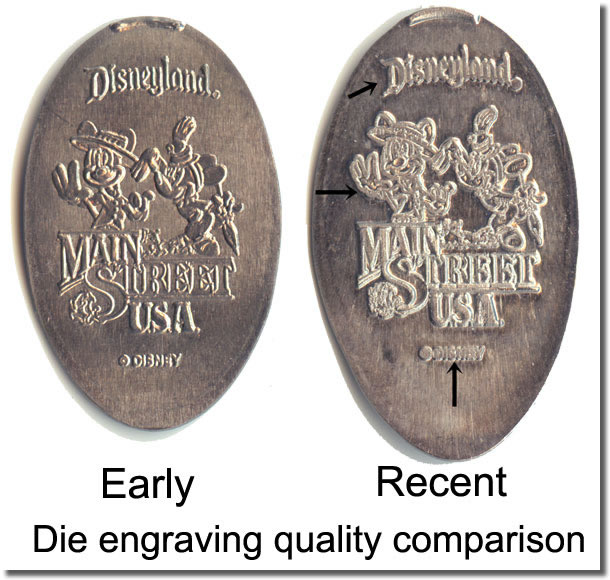 Elongated Coin Comparison of the DL0251 and DL0415