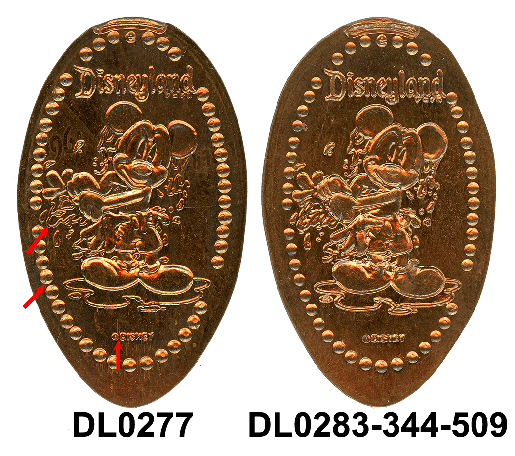 Yes, click to open a LARGER image of the DL0277 / DL0283 obverse coin die pennies