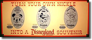 The DL0338-40 2005 Holiday Nickel Set, Mickey and Tinker Bell.
