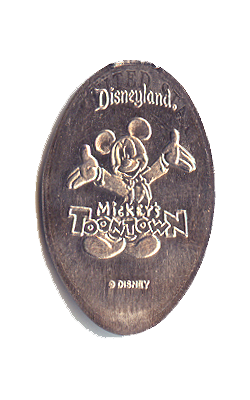 DL0454 Mickey ToonTown Pressed Nickel