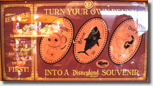 Nemo, The First Disneyland Hand Crank Penny Press Sign