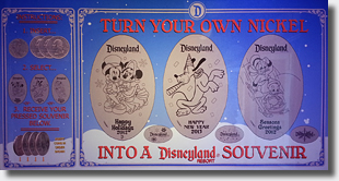 2012 Disneyland Holiday Pressed Nickel Set