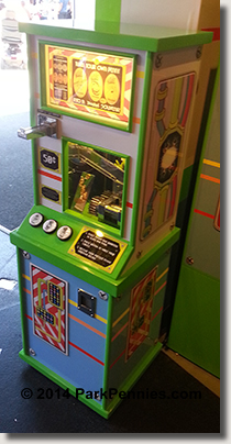 Buzz Lightyear / Astro Blasters penny press machine on June 16, 2014.