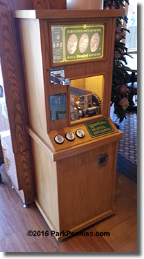 The Walt's Quotes Pressed Quarter Machine DL0660, DL0661, and DL0662 At the Penny Arcade on November 17, 2016
