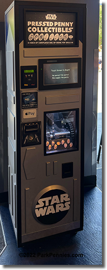 DL0733-740 Star Wars 8 design vending-style coin press machine on 7-24-2022