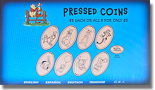 Marquee: DL0894-901 Winnie the Pooh Themed Souvenir Press Christopher Robin & Winnie, Kanga & Roo,  Rabbit, Tigger, Eeyore & Roo, Winnie,  Winnie Bee, Winnie Honey. DL0894-901 Souvenir Press & Marquee 1-2026