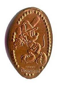 Baseball Mickey Mouse Pressed Penny