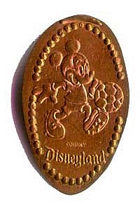 Soccer Mickey Mouse Pressed Penny 