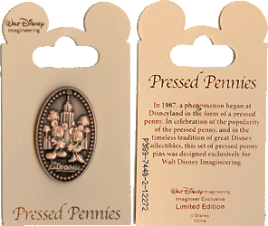 Pressed Penny Pin Card