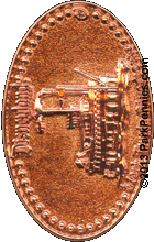 Mark Twain Riverboat WDI pressed penny pin