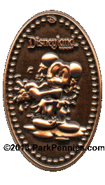 Splash Mountain Mickey Mouse pressed penny pin