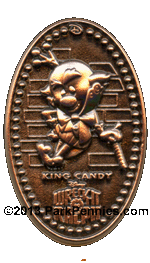 King Candy pressed penny pin