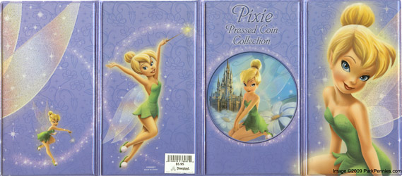 2009 Tinker Bell pressed penny collector book