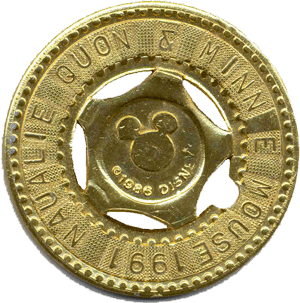 Medal Typer token or sovenir from Disneyland