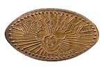 The DN0001 Mickey Rays - Mickey Sunburst.  The First Disney pressed coin design 