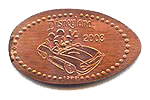 DN0028 2003 Mickey Autopia prototype pressed penny