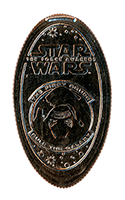 DN0128  prototype Star Wars The Force Awakens First Order Kylo Ren vertical elongated coin image. 