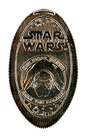 DN0128a Star Wars The Force Awakens First Order Kylo Ren vertical elongated coin image. 