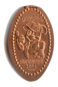 DN0030 Disneyland prototype pressed penny