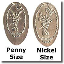 Picture of Disneyland Pressed penny or pennies, elongated coins