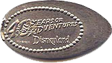DN0020 40 Years of Adventure Penny Art prototype pressed nickel.