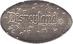 DL0423/DN0066 DISNEYLAND ® RESORT with confetti streamers pressed nickel stampback 
