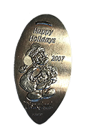 The DNS0003 2007 Happy Holidays Santa Mickey progressive proof coin. 