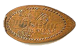 Picture of Disney pressed penny.