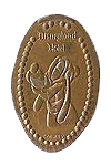 DR0005 RETIRED DISNEYLAND HOTEL Pluto pressed penny image. 