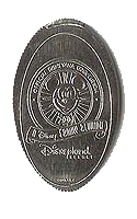 DR0048 RETIRED 2001 OFFICIAL DISNEYANA CONVENTION squashed quarter image. 
