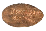 DR0105r DISNEYLAND ® RESORT, MICKEY MOUSE pressed penny stampback.