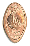DR0122 Dodgers Baseball Logo pressed penny image.