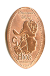DR0141 DownTown Disney Captain Hook pressed penny image. 