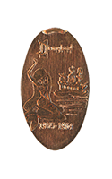DR0165 RETIRED 60th 1955-1964  Decades Submarine Voyage Mermaid & Pirate Ship pressed penny.