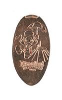 DR0175 RETIRED 60th 1975-1984 Decades Jiminy Cricket& Space Mountain pressed penny.