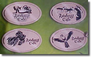 Machine sign shows images of the DR0038-41 pressed coins. 