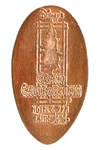 DR0133r-149r DISNEY'S GRAND CALIFORNIAN, HOTEL & SPA, Pressed Penny  Reverse.