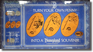Downtown Disney Pressed Penny Marquee Machine #1 DR0156-158 on May 21, 2015