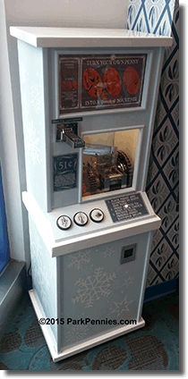 Anna & Elsa's Boutique Pressed Penny Machine DR0162-164 on July 22, 2015