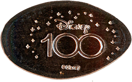 Disney 100 Years of Wonder pressed penny reverse used on coins from more than one machine.
