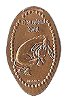 DR0009 RETIRED DISNEYLAND HOTEL Eeyore pressed penny image.