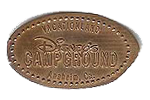 DR0011 RETIRED VACATIONLAND, DISNEY’S CAMPGROUND, ANAHEIM, CA. pressed penny image. 