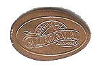DR0036 RETIRED DISNEY’S CALIFORNIA ADVENTURE Logo squashed penny image.