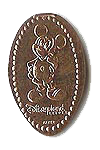 Elongated coin from Disneyland, circa 2002