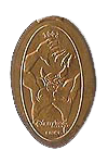 DR0067 RETIRED 2002 Chernabog pressed penny image. 